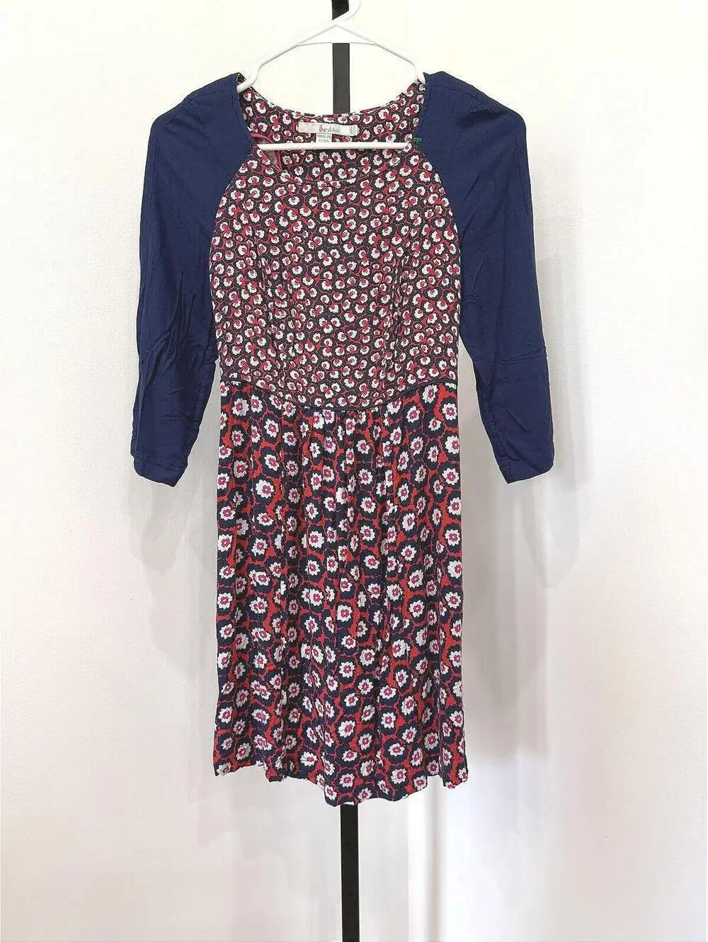 Boden 6 Mixed Print Raglan Sleeve Dress